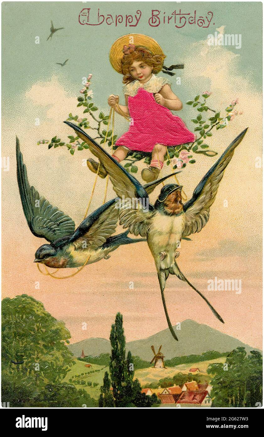 Best Wishes Happy Birthday Vintage High Resolution Stock Photography And Images Alamy