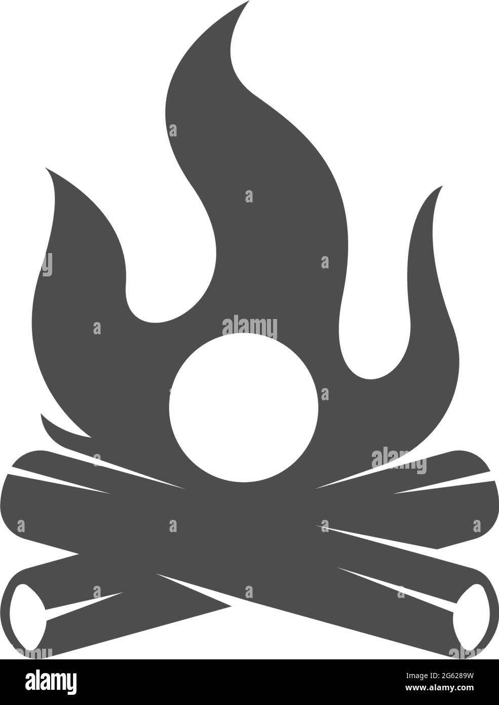 Flame, fire icon logo design vector template illustration Stock Vector ...