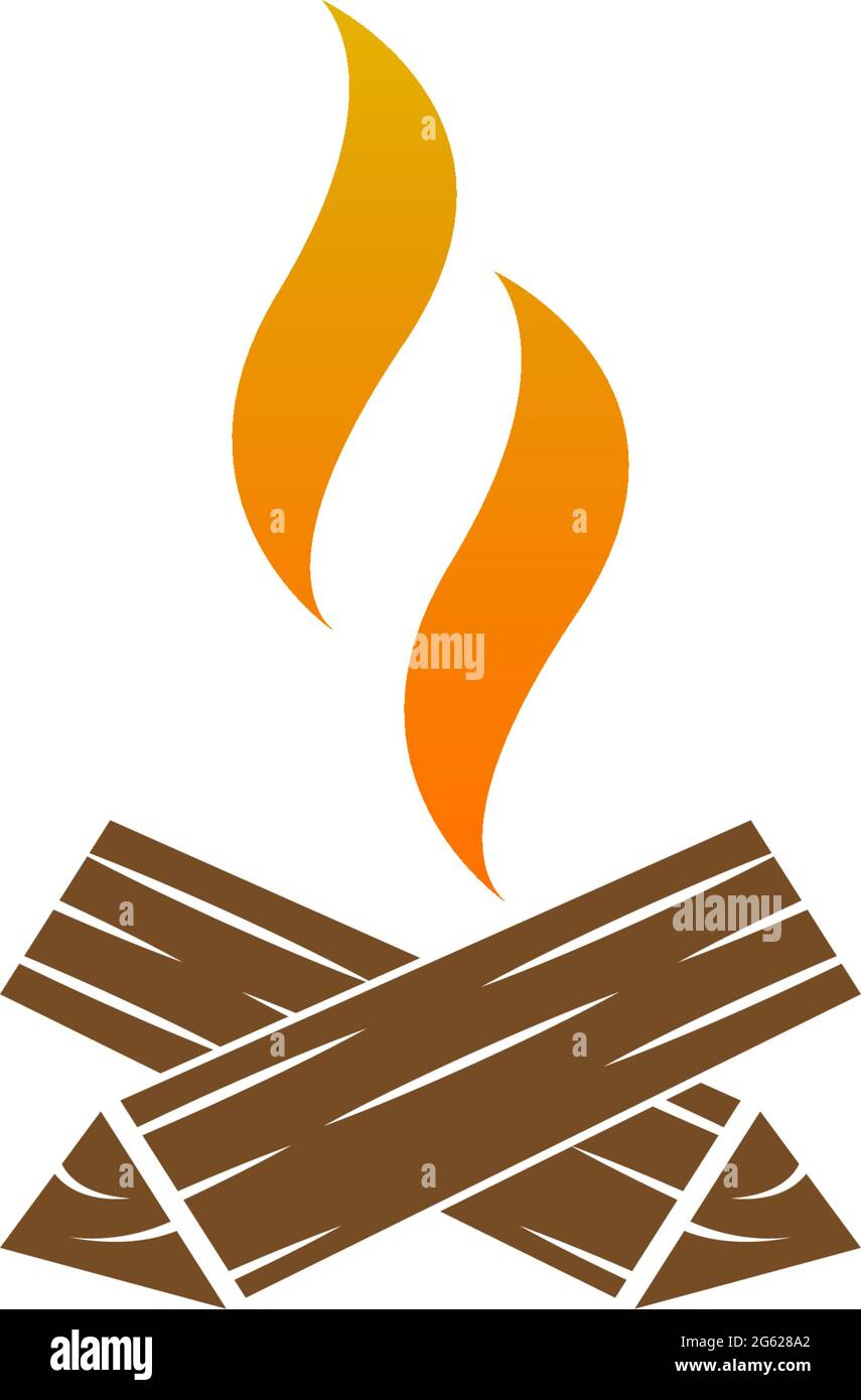 Flame, fire icon logo design vector template illustration Stock Vector ...