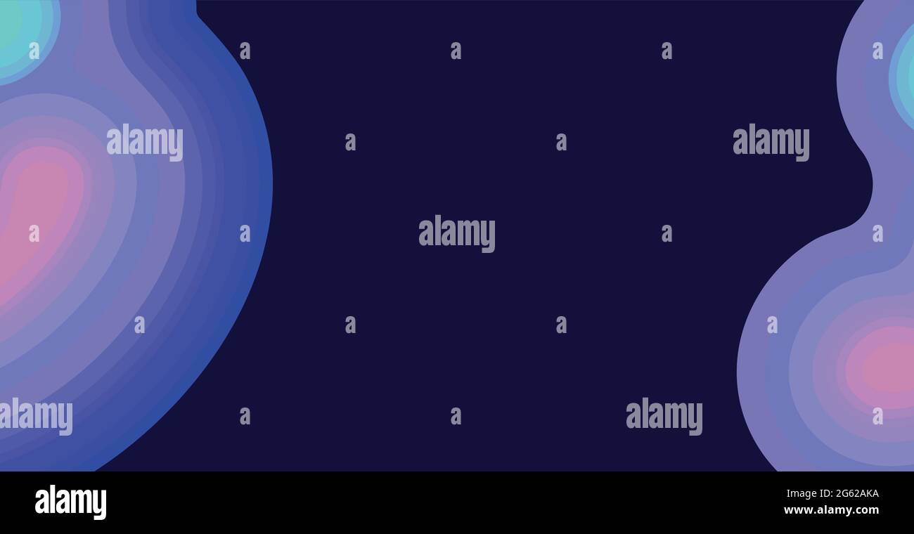Abstract blue background with wavy lines - Vector illustration Stock ...