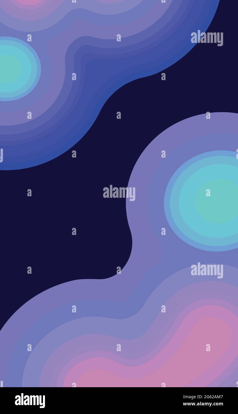 Abstract blue background with wavy lines - Vector illustration Stock ...