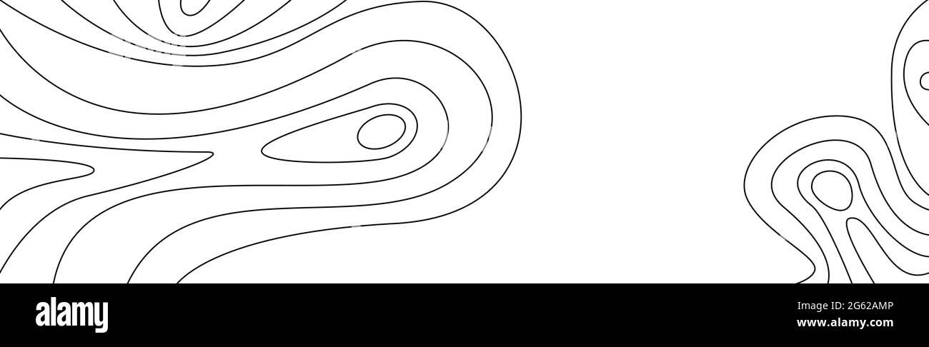 Wavy black lines on a white background - Vector illustration Stock ...