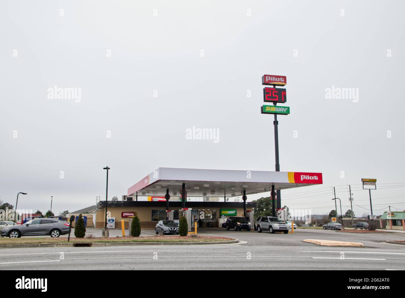 Augusta, Ga USA 03 06 21 The Pilot gas station and retail store