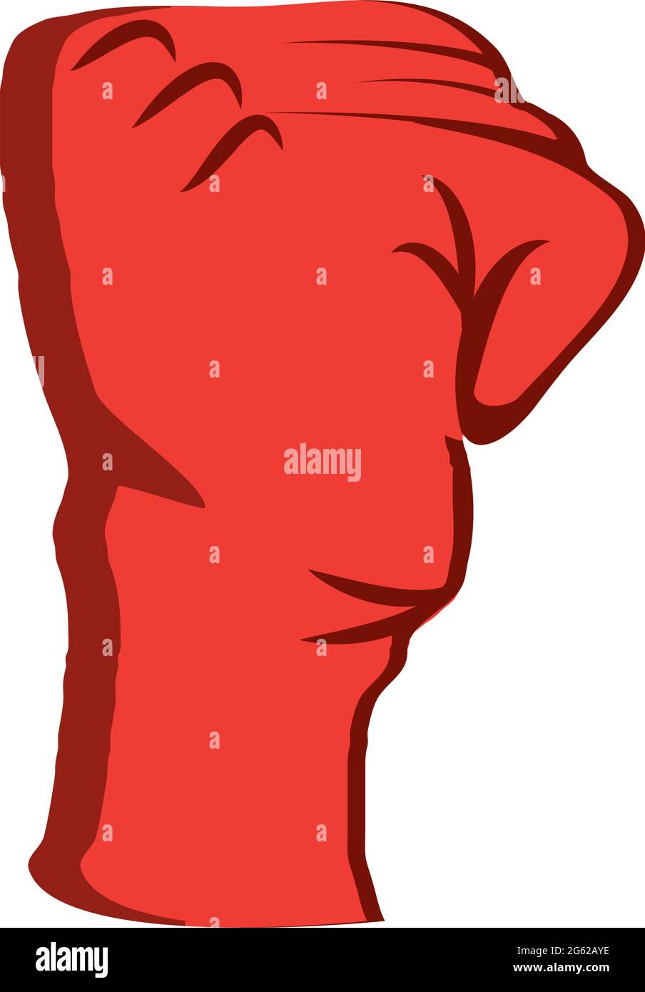 red raised hand Stock Vector Image & Art - Alamy