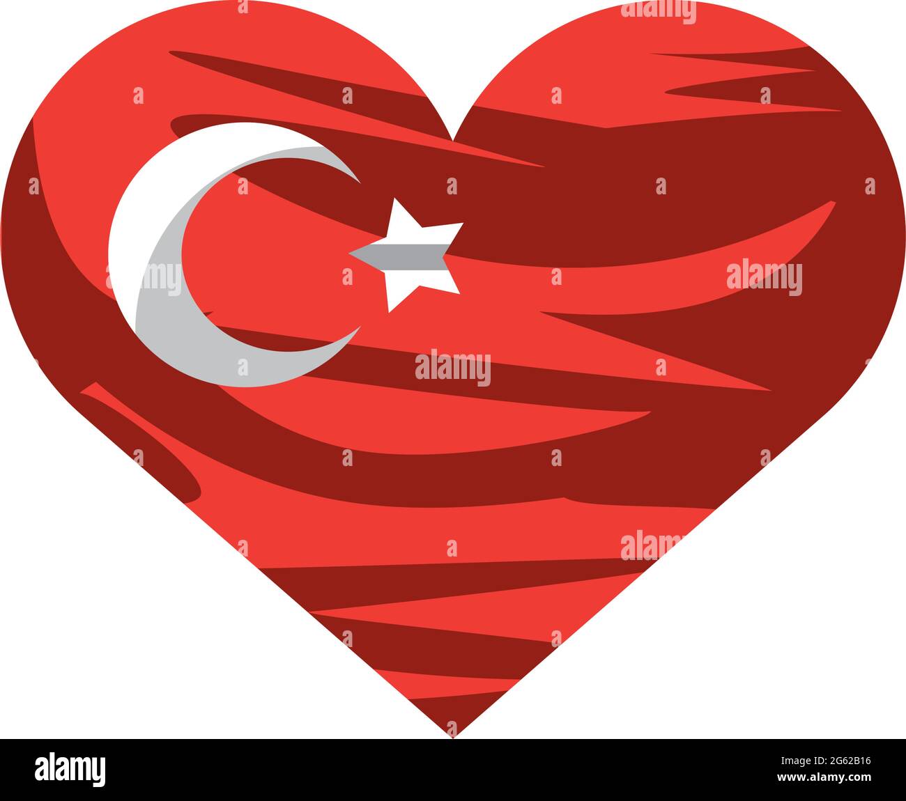 turkey flag in heart Stock Vector Image & Art Alamy