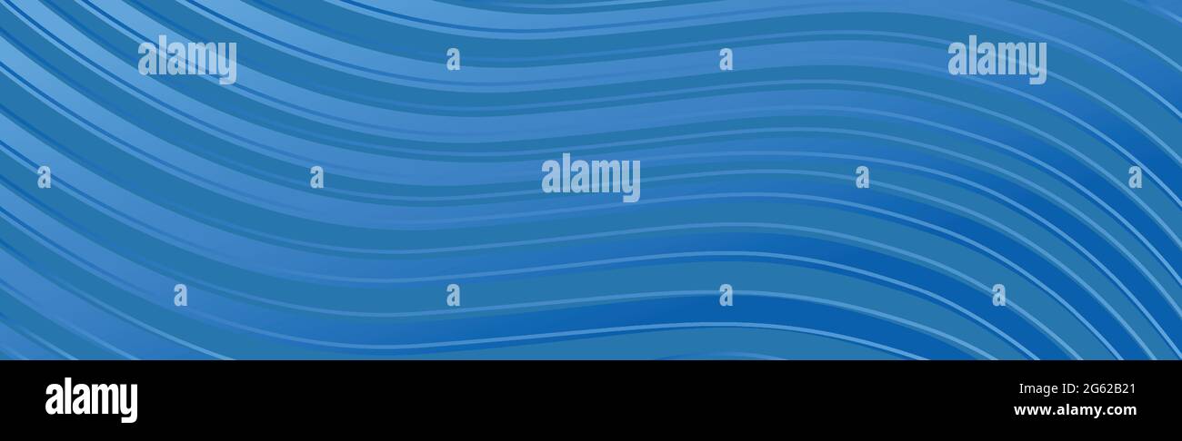 Abstract blue background with wavy lines - Vector illustration Stock ...