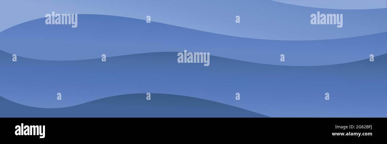 Abstract blue background with wavy lines - Vector illustration Stock ...