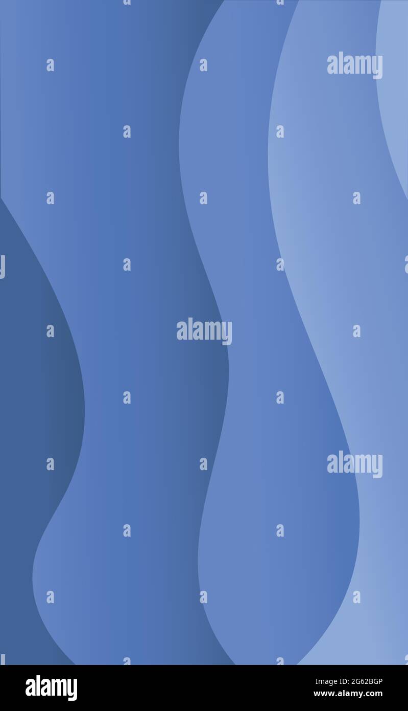 Abstract blue background with wavy lines - Vector illustration Stock ...