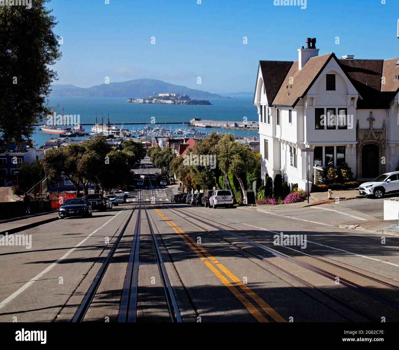 San Francisco City Street View, California Stock Photo Alamy