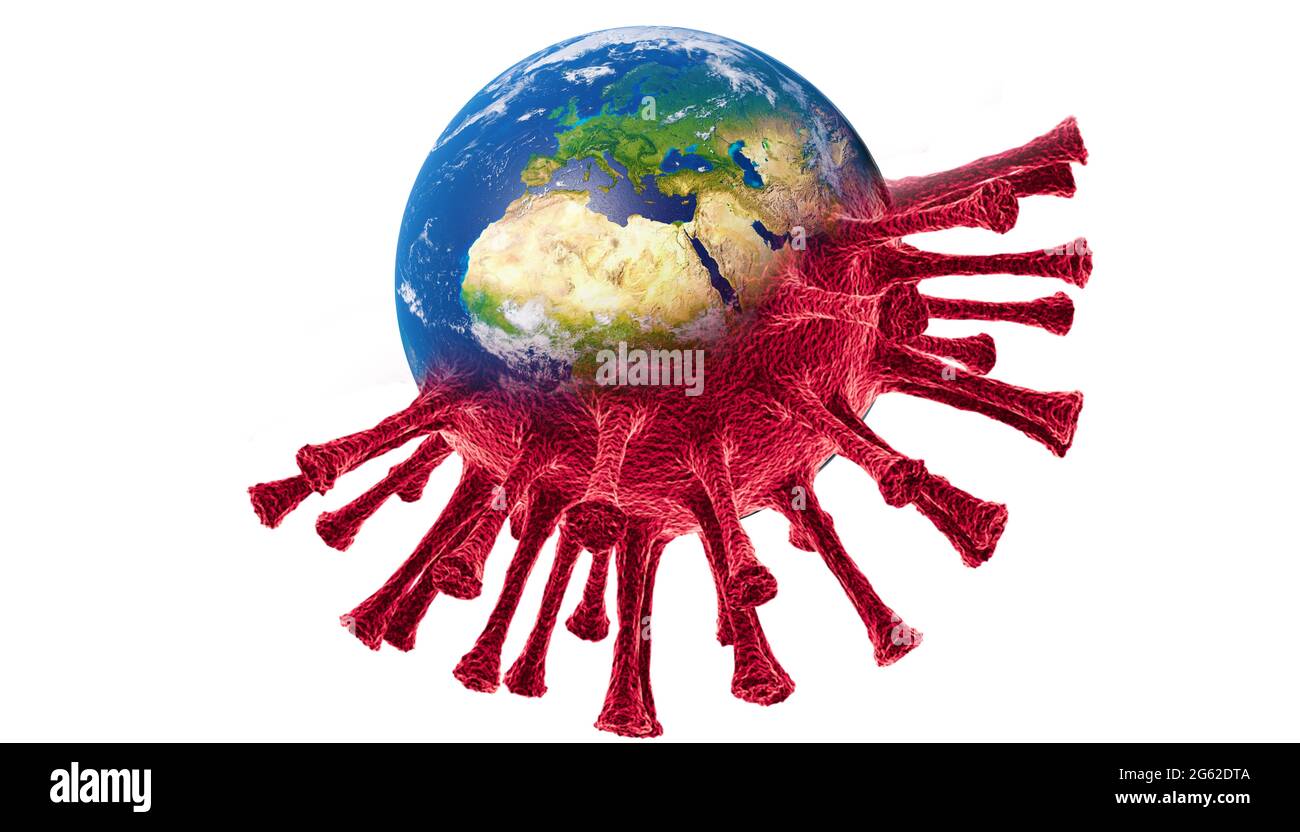 World economy and corona virus concept. The impact of coronavirus on ...