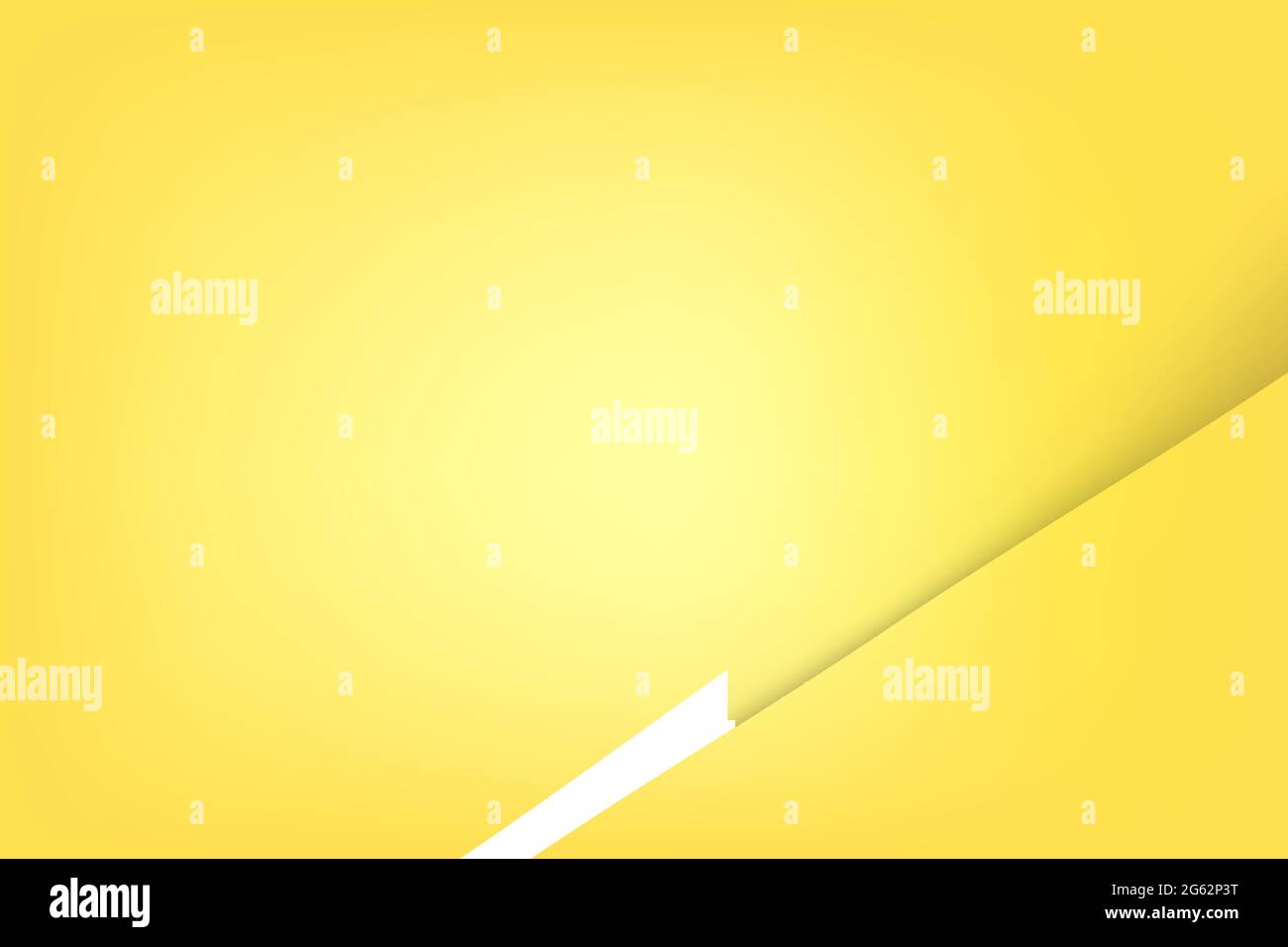 Vector Blan Template Yellow and Soft shadow for your part or element design Stock Vector