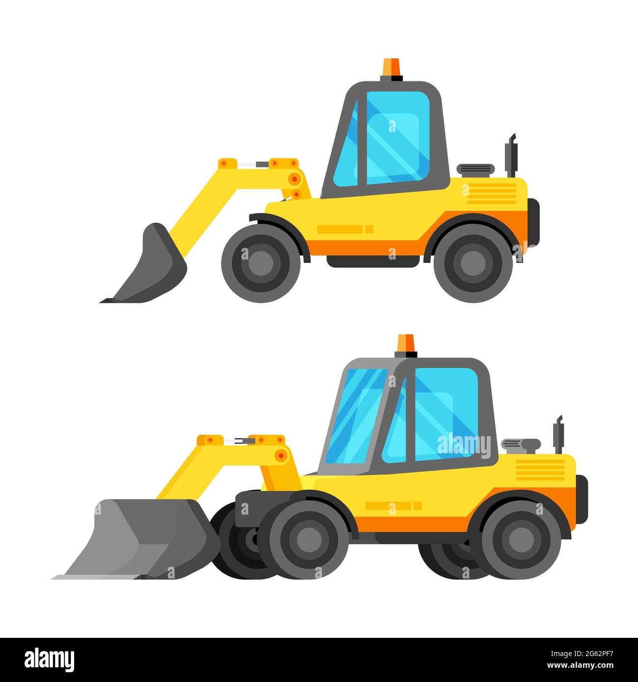 Bulldozer side view isolated on hi-res stock photography and images - Alamy
