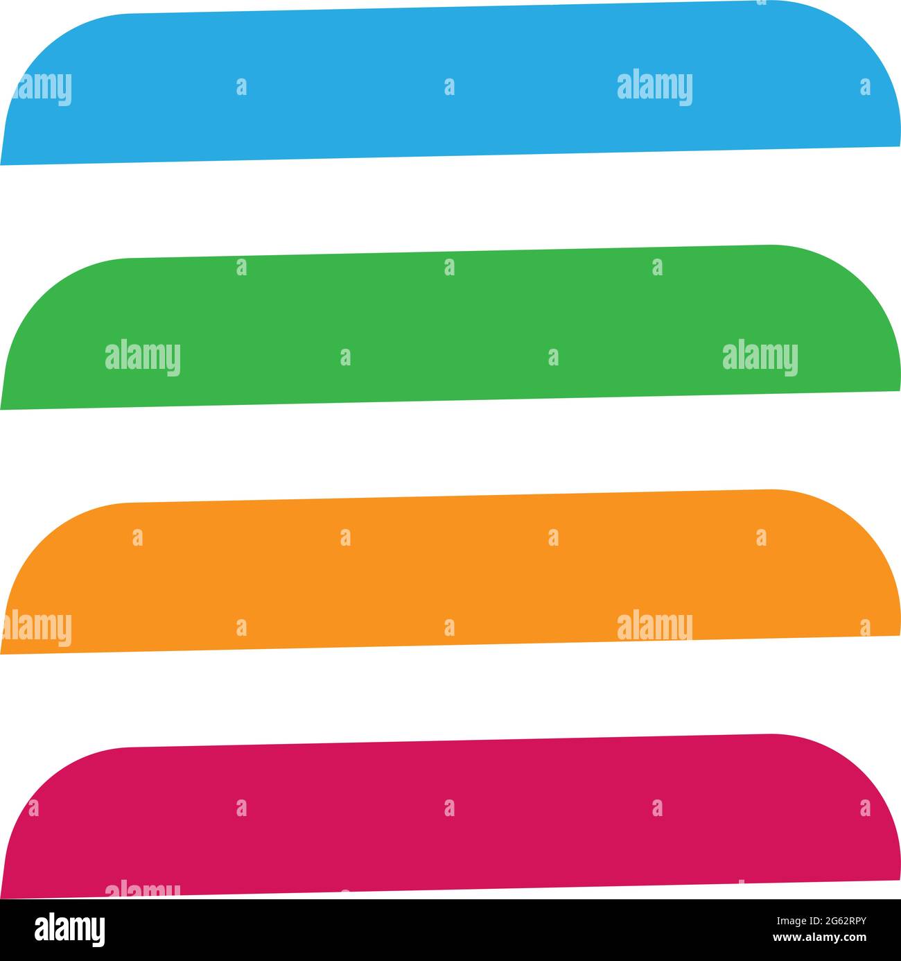 Rectangle banner, plaque, button, tag and label shape with empty, blank ...