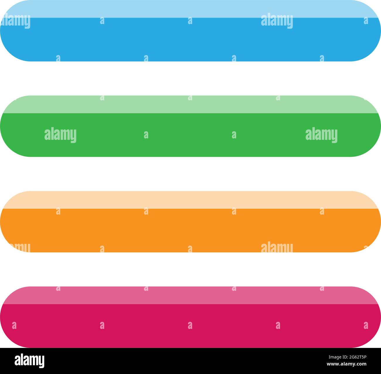 Rectangle banner, plaque, button, tag and label shape with empty, blank ...