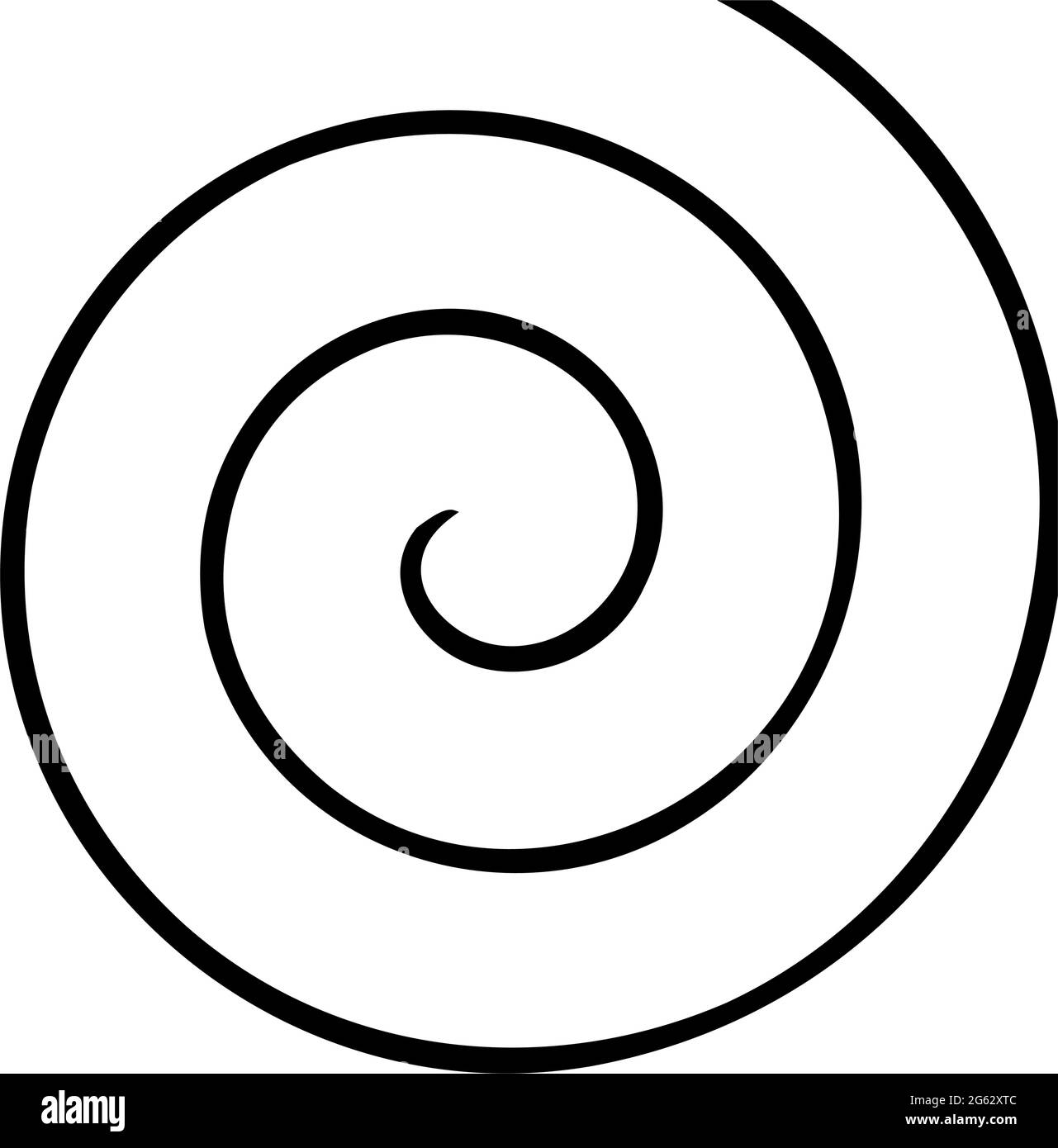 Spiral, twirl, swirl. Volute, helix, vortex – stock vector illustration ...