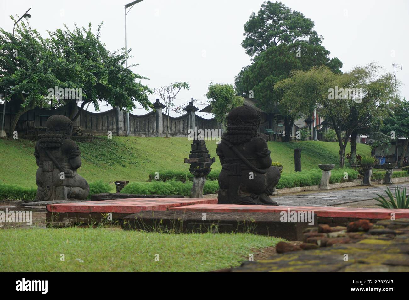 Penataran temple (panataran temple) in Blitar, East Java, Indonesia Stock Photo