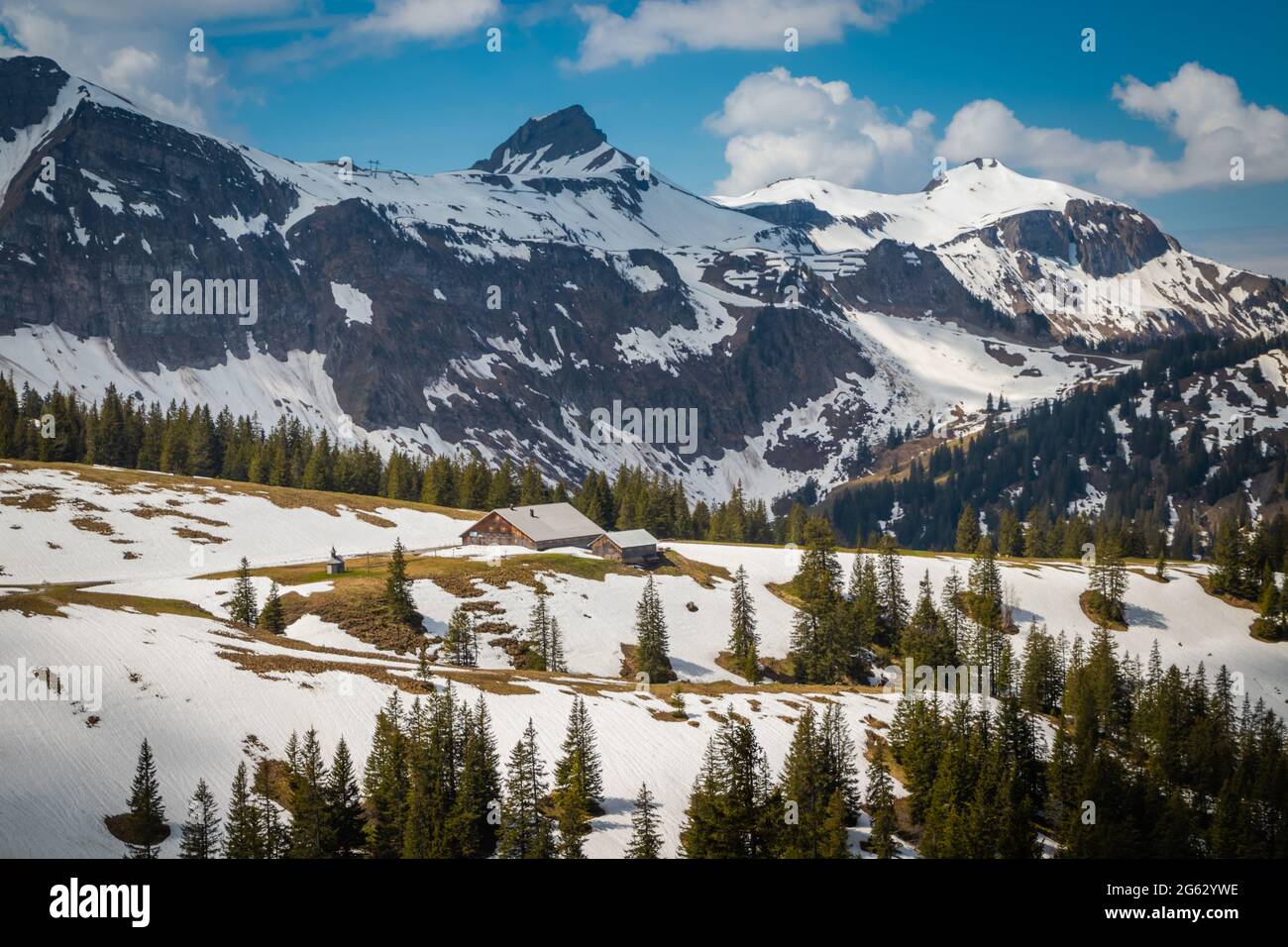 Beautiful mountain landscapener Mellau in Vorarlberg Austria Stock Photo