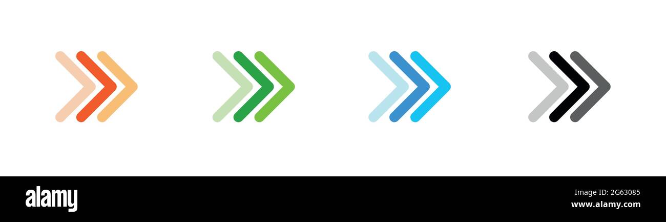 Arrows collection. Modern graphic direction signs computer screen ...