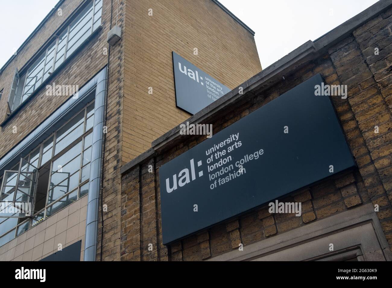 London- July 2021: University of Arts, London College of Fashion building in Shoreditch, east London Stock Photo