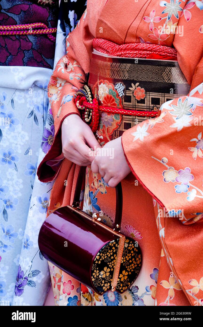 Handcrafted Japanese lacquerware purse is a unique accessory to a