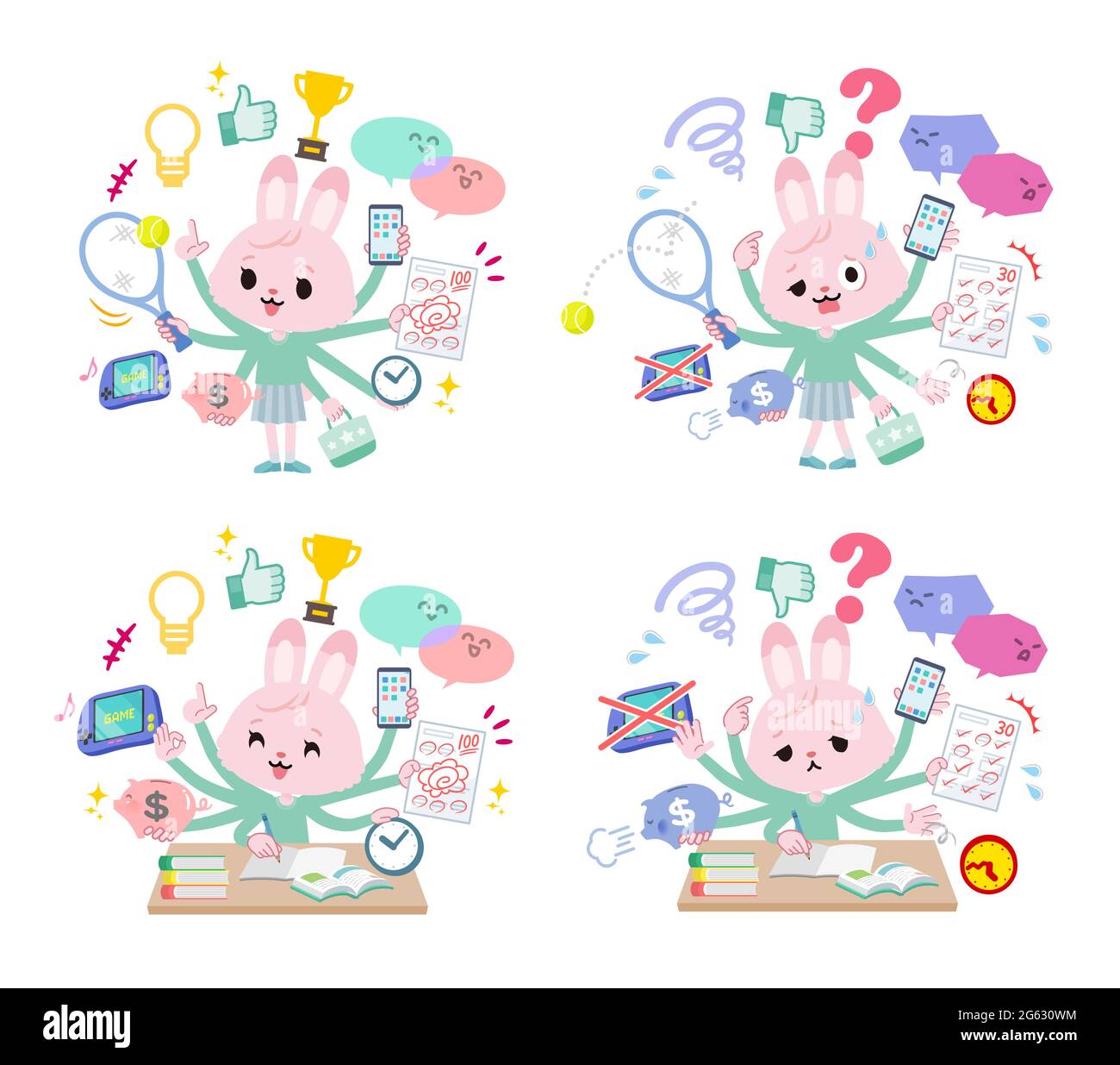 Simultaneous vector vectors hi-res stock photography and images - Alamy