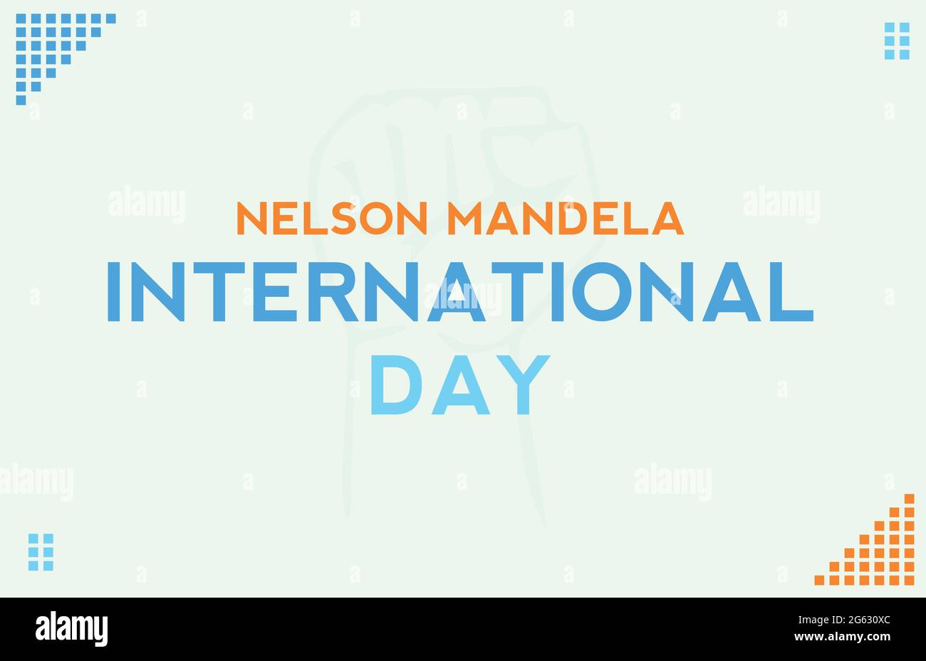 nelson mandela international day vector template Stock Vector Image ...