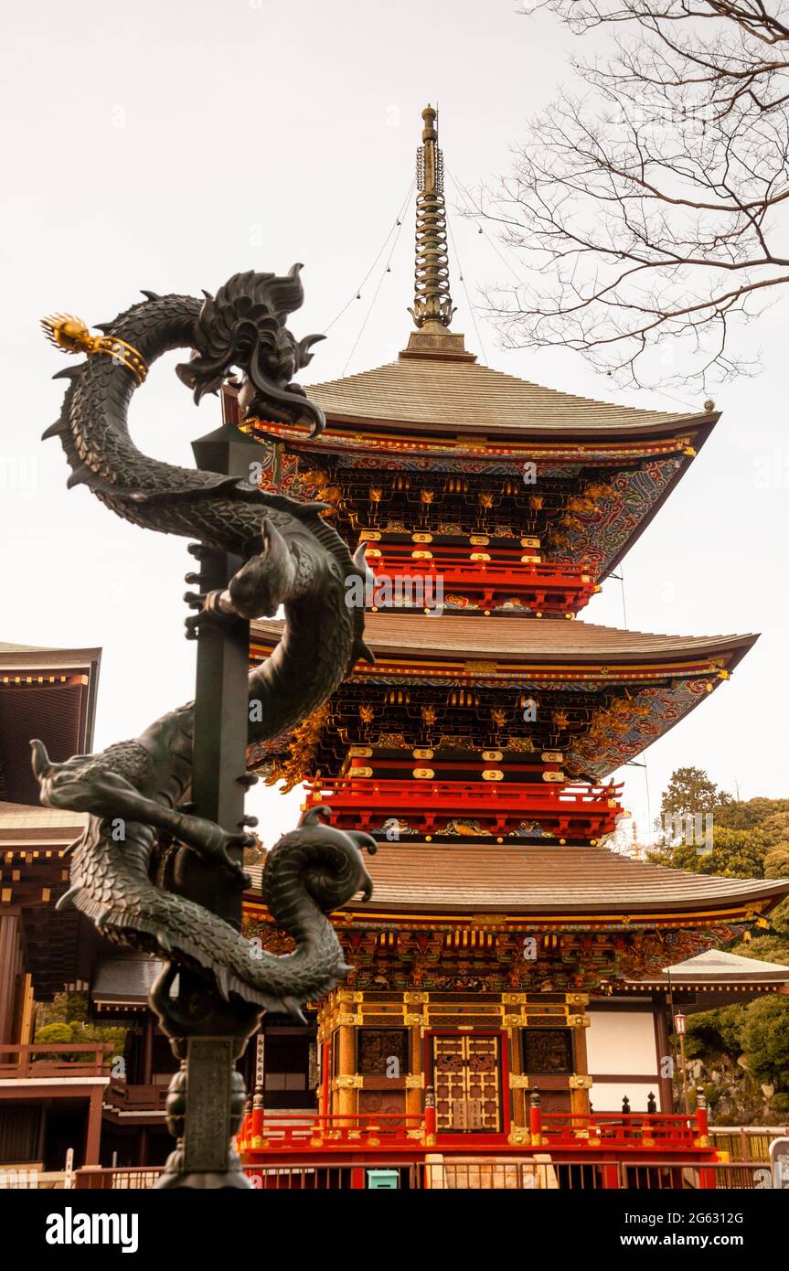 Naritasan Sinshoji Temple in Narita, Japan. Stock Photo
