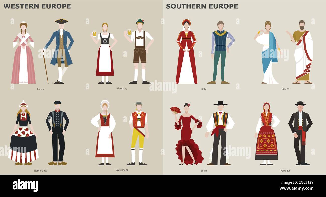 Traditional dress of european countries sale
