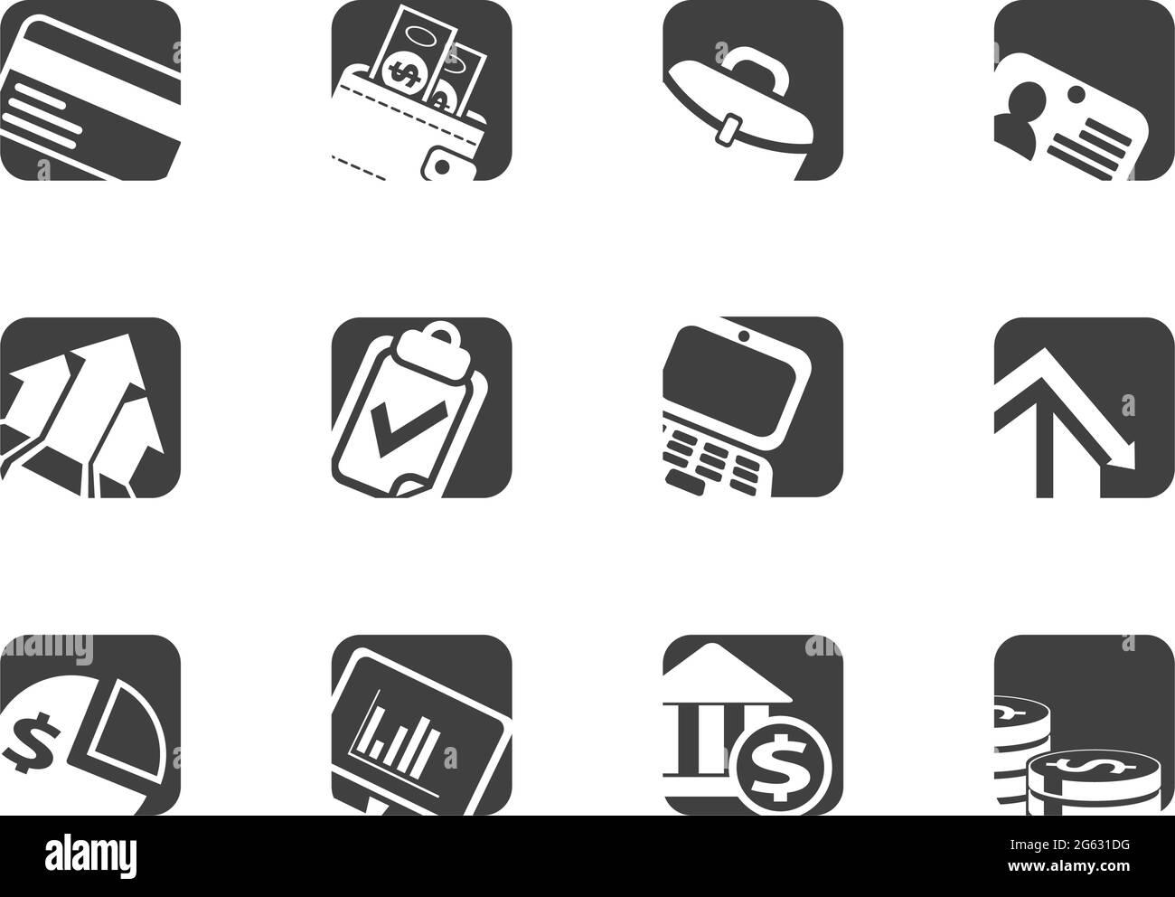Business icon set Stock Vector Image & Art - Alamy