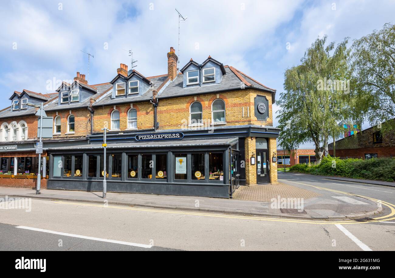 The branch of Pizza Express in Goldsworth Road, Woking, Surrey