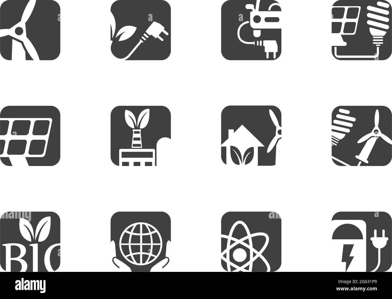 Alternative energetics icon set Stock Vector Image & Art - Alamy