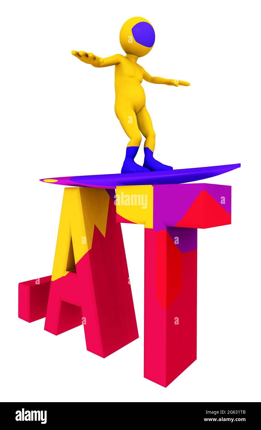 AT Top Level Domain of Austria Stock Photo - Alamy
