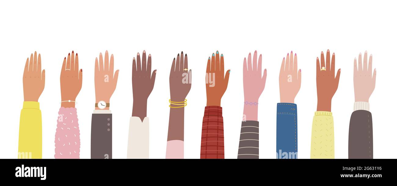 Hands up Stock Vector