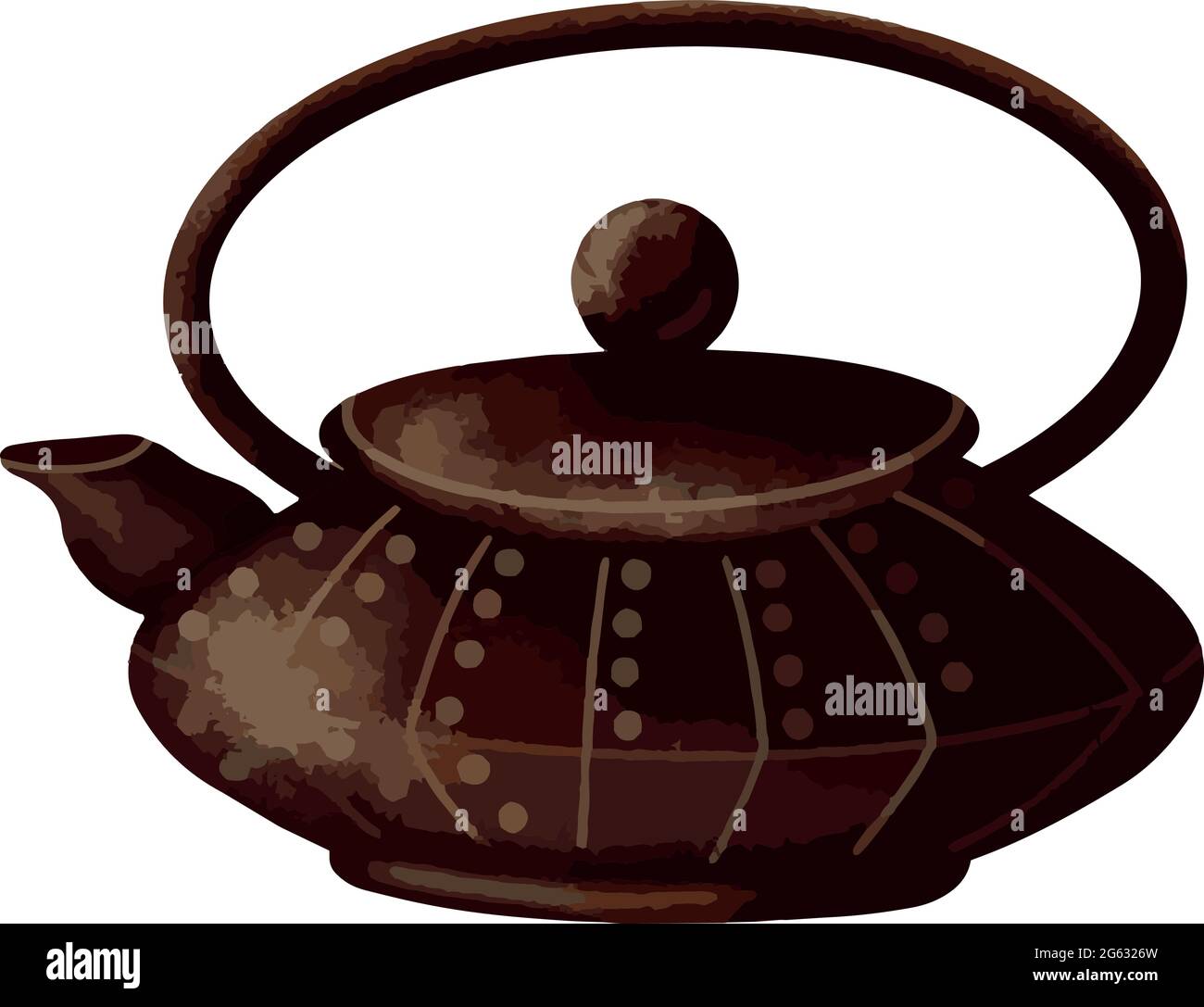 Chinese teapot. Vector illustration Stock Vector Image & Art Alamy