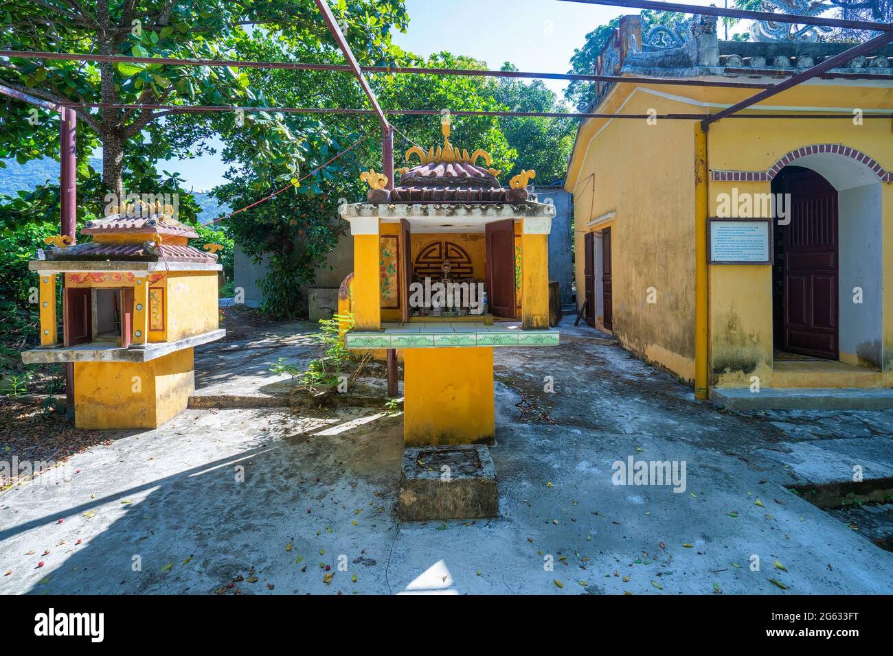 Mieu Ba Bach or Ms White pagoda at Cu Lao Cham island near Da Nang and Hoi An, Vietnam Stock Photo