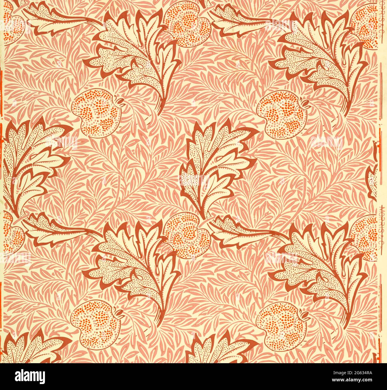William Morris, Apple, wallpaper pattern, 1877 Stock Photo