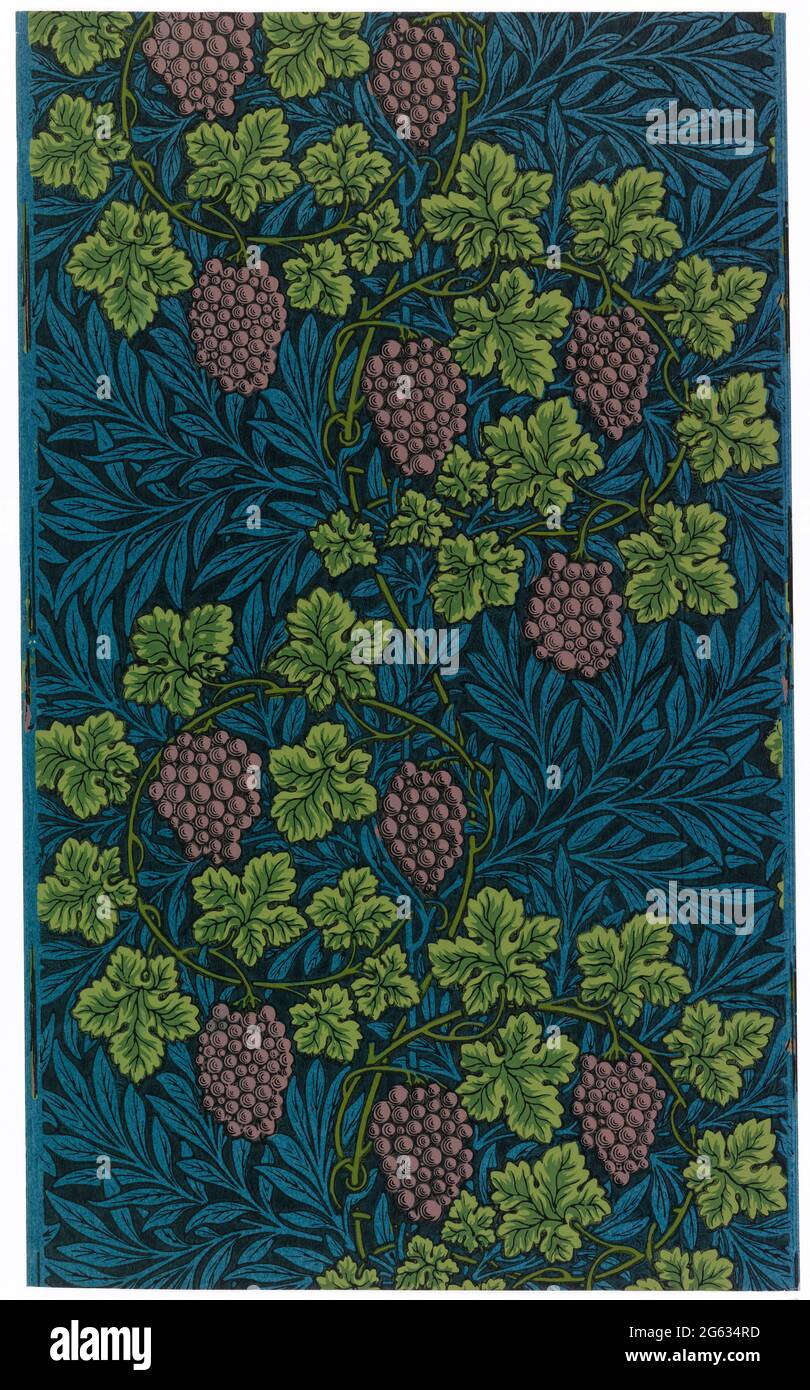 William Morris, wallpaper pattern, Vine, 1873 Stock Photo