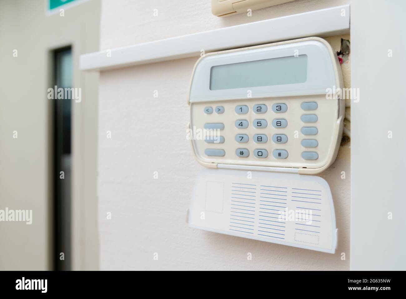 Alarm system in an apartment, house of business office. Surveillance