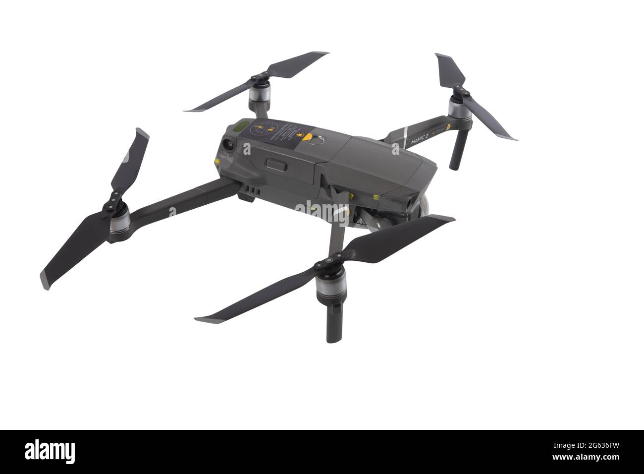 Dohne DJI Mavic 2 Pro mit Hasselblad Kamera für 4K Videoaufnahmen und 20MB  Fotoaufnahmen. Die Drohne zählt zu den Flugapparaten mit den qualitativ hoc  Stock Photo - Alamy