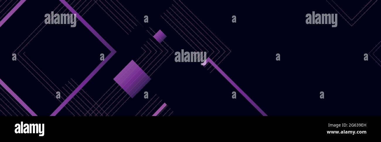 Abstract background with rectangles and squares on a dark background - Vector illustration Stock Vector
