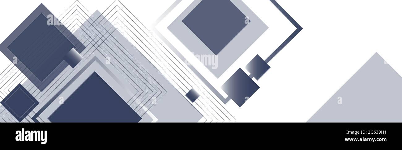 Abstract background with rectangles and squares on a white background - Vector illustration Stock Vector