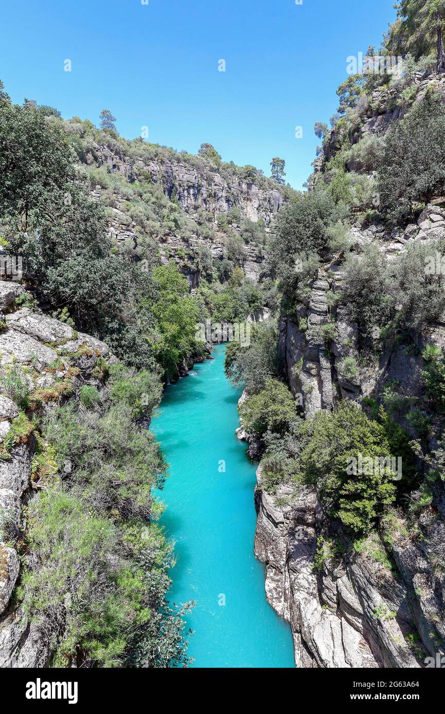 Koprulu Canyon, Manavgat, Antalya, Turkey. Stock Photo