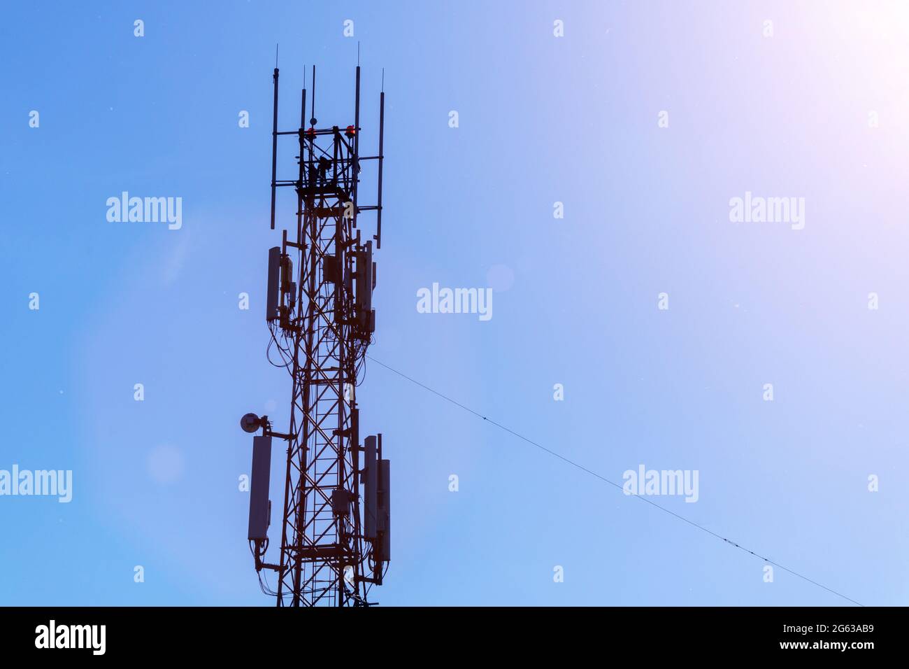 Cell phone antenna antenna mast. Development