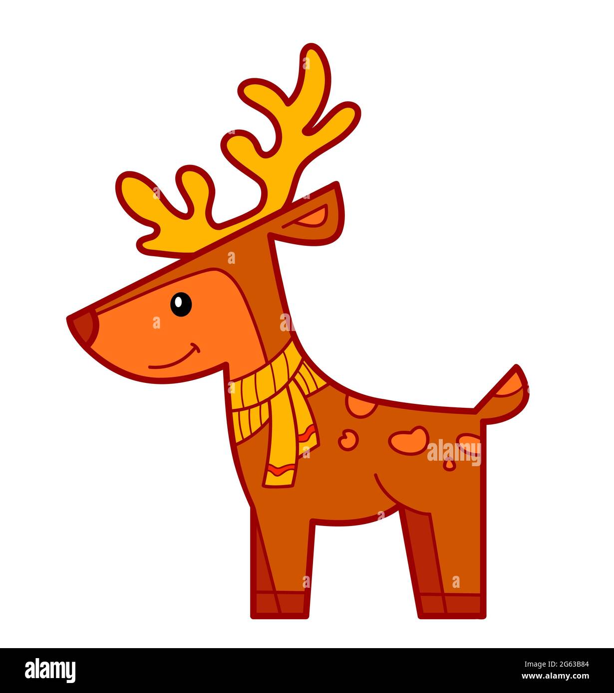 Christmas cartoons clip art . Deer clipart illustration Stock Photo - Alamy Christmas cartoons clip art . Deer clipart illustration Stock Photo - Alamy