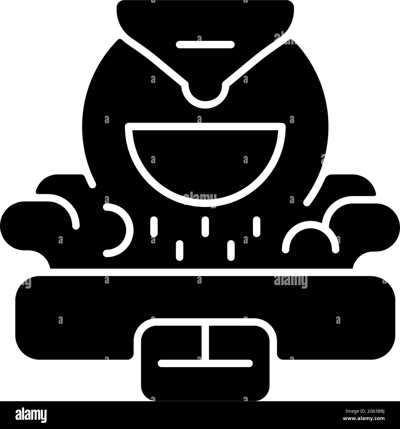 Coffee roaster black glyph icon Stock Vector Image & Art Alamy