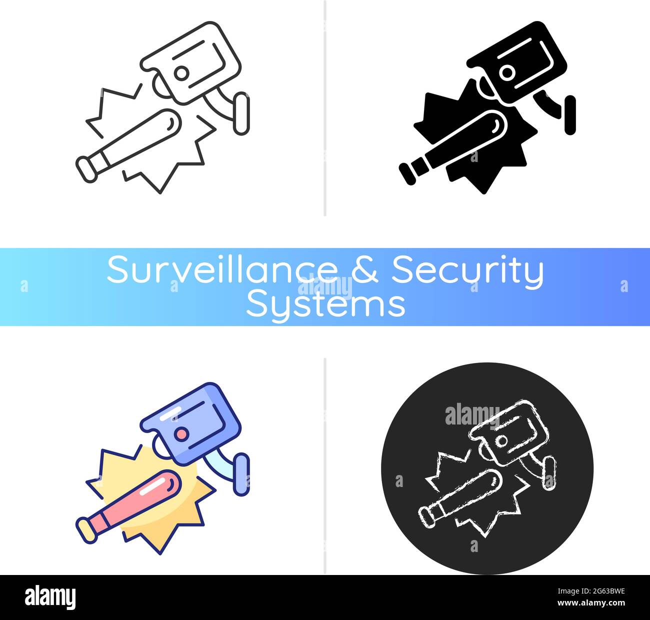 Public safety with video surveillance icon Stock Vector Image & Art Alamy