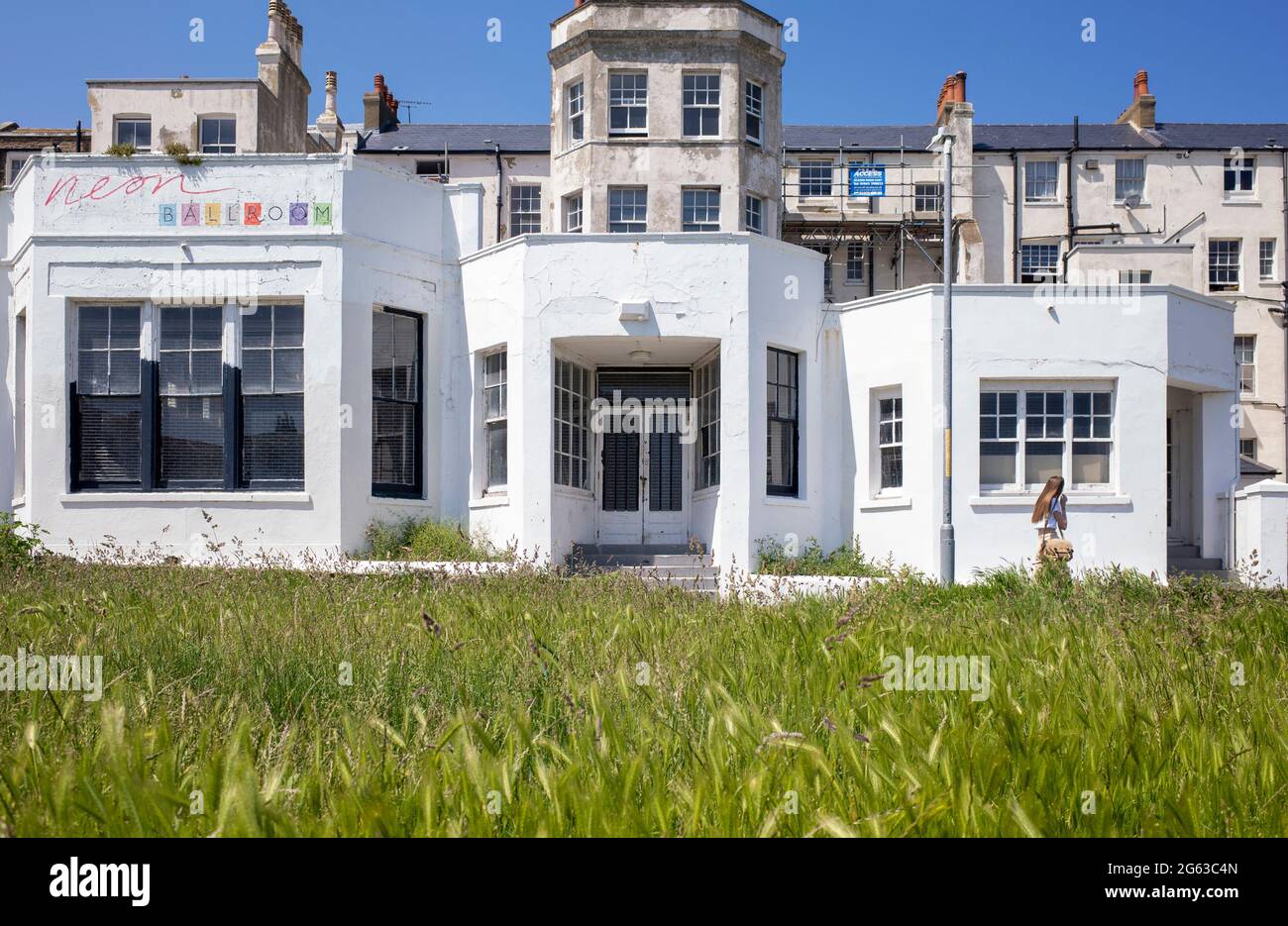 Front view of  Neon Ballroom (formerly Club Caprice) in Margate Kent England UK Stock Photo
