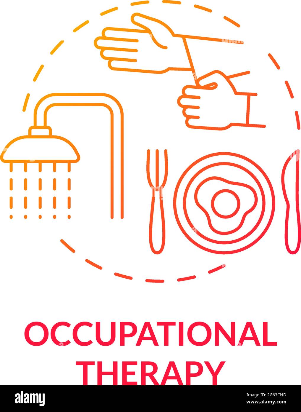 Occupational therapy concept icon Stock Vector Image & Art Alamy