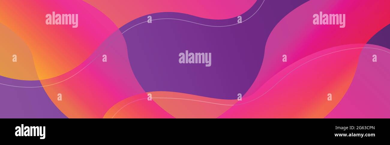 Abstract bright background, multicolored wavy lines - Vector illustration Stock Vector