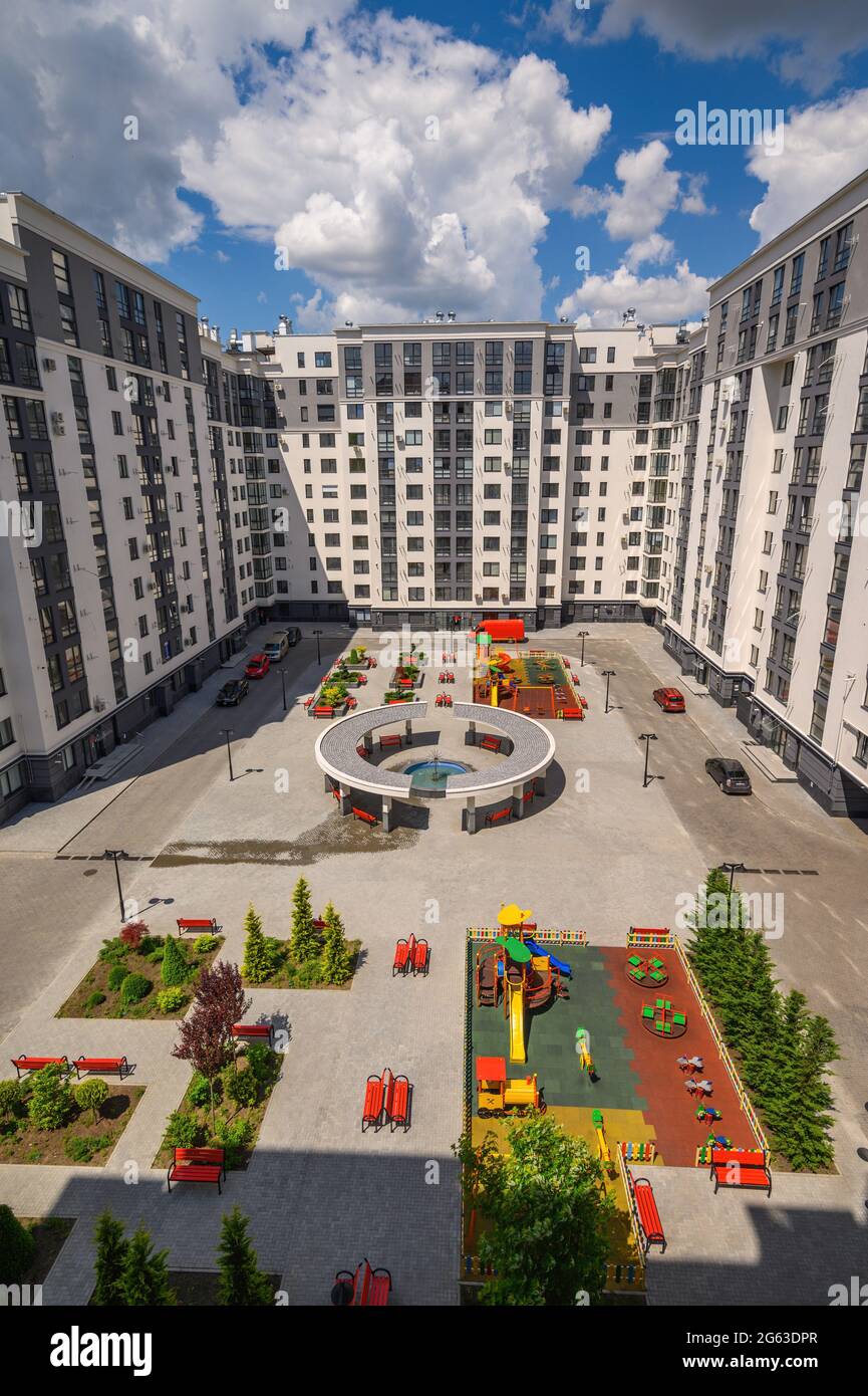 Typical brand new apartment building in Chisinau, Moldova Stock Photo Alamy